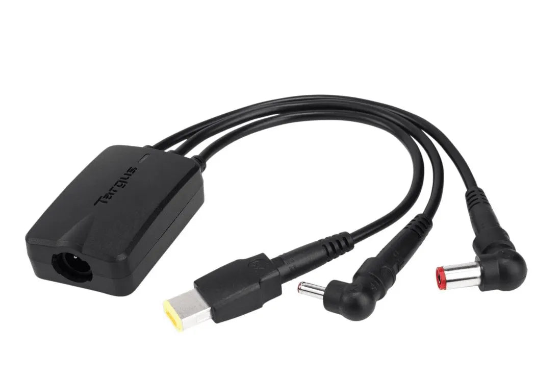 Targus 3-Way Active DC Charging Cable 3 Pin - Accommodates up to 3 different Power Tips/SecureFix...