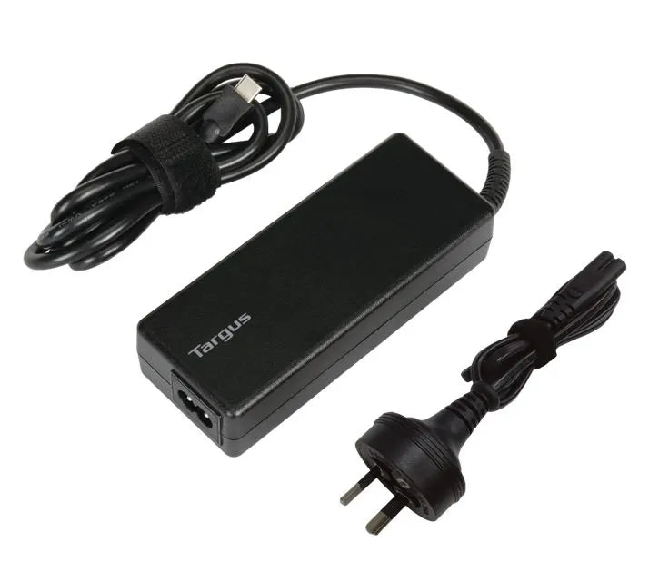 Targus 100W USB-C Charger - Compatible with USB-C Laptops, Tablets, Phones, Built-in Power Adapte...