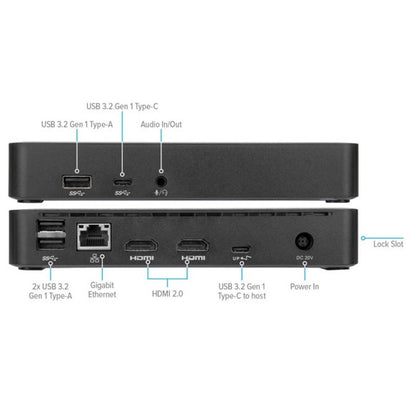 Targus Universal USB-C Dual Video 4K Docking Station with 65W Power Delivery Support 1x5K or 2x4K... - Image 4