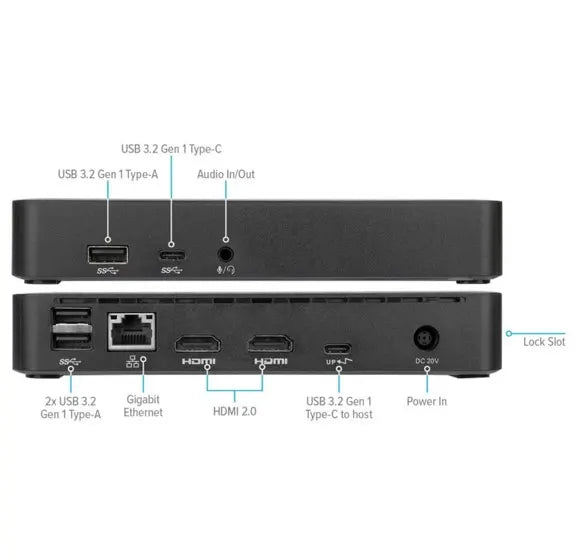 Targus Universal USB-C Dual Video 4K Docking Station with 65W Power Delivery Support 1x5K or 2x4K... - Image 4