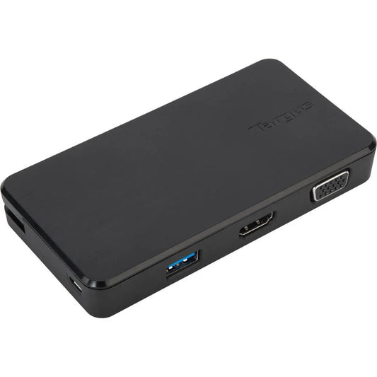 Targus USB 3.0  USB-C Dual Travel Dock Connects 2 monitors, 1x HDMI 1x VGA, Supports Projectors a...