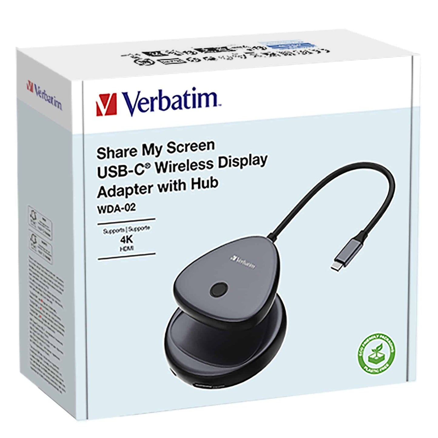 Verbatim 4K Wireless USB-C HDMI Adapter Dongle -Share My Screen Mirror Image. Compact and Ultra P... - Image 4