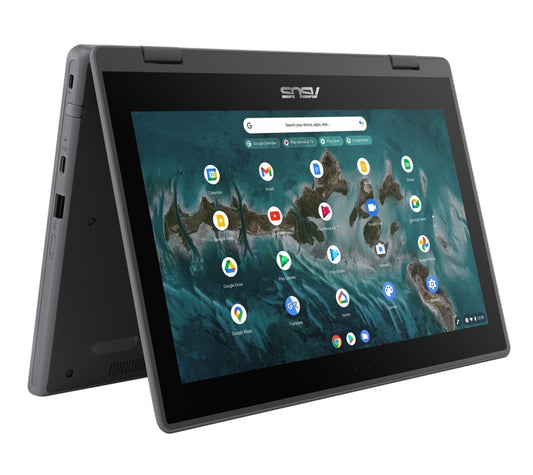 ASUS Chromebook 11.6' Flip CR1100FKA 2 in 1 Convertible  8MP  720p Camera Pen Stylus Touch Rugged Intel Celeron N4500 4GB 32GB Student Chrome OS WiF
