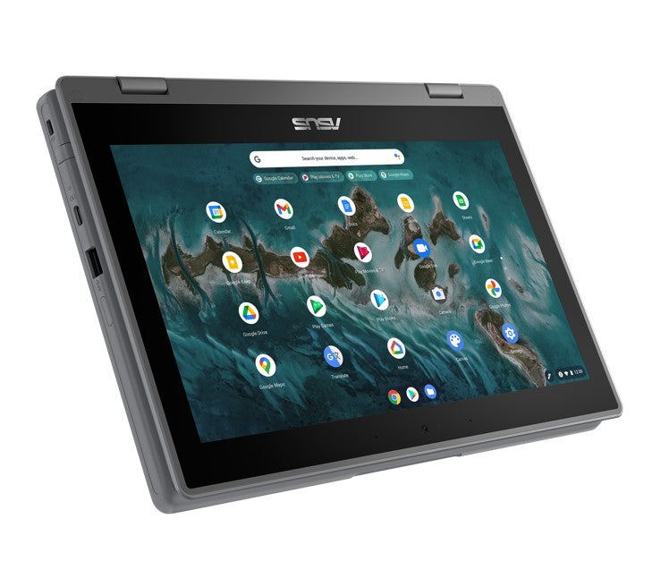 ASUS Chromebook 11.6' Flip CR1100FKA 2 in 1 Convertible  8MP  720p Camera Pen Stylus Touch Rugged Intel Celeron N4500 4GB 32GB Student Chrome OS WiF