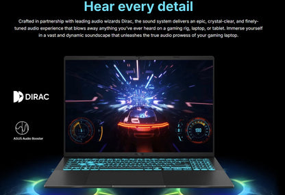 ASUS V16 16' RTX 4050 INTEL Core 7 240H WUXGA (1920 x 1200) 16:10 16GB DDR5 512G PCIEG4 Black Win... - Image 4