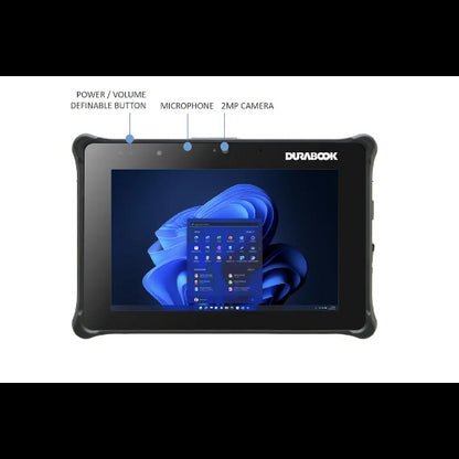 DURABOOK R8, 8' FHD, Intel® Core™ i5-1230U, Windows 11, 8GB RAM, 256GB PCIe SSD,Wi-Fi 6E, Bluetoo...