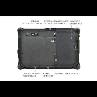 DURABOOK R8, 8' FHD, Intel® Core™ i5-1230U, Windows 11, 8GB RAM, 256GB PCIe SSD,Wi-Fi 6E, Bluetoo... - Image 2