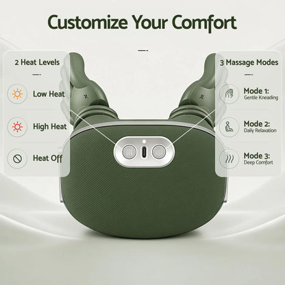 Livemor Electric Neck Massager with Heat for Shoulder,Back Wireless Massage | 4D Shiatsu Kneading Massager with Heat, Cordless Portable Muscle Relaxer, Soothes Shoulder Tension for Home, Office, and Car - Image 6