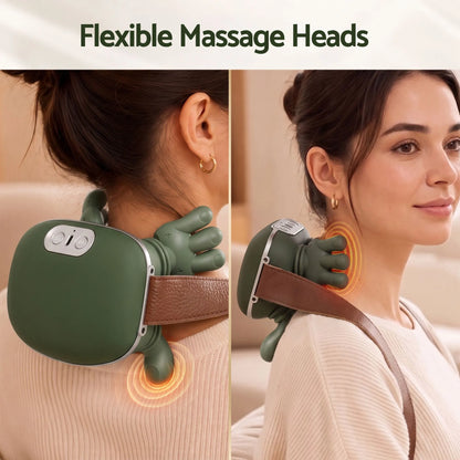 Livemor Electric Neck Massager with Heat for Shoulder,Back Wireless Massage | 4D Shiatsu Kneading Massager with Heat, Cordless Portable Muscle Relaxer, Soothes Shoulder Tension for Home, Office, and Car - Image 8