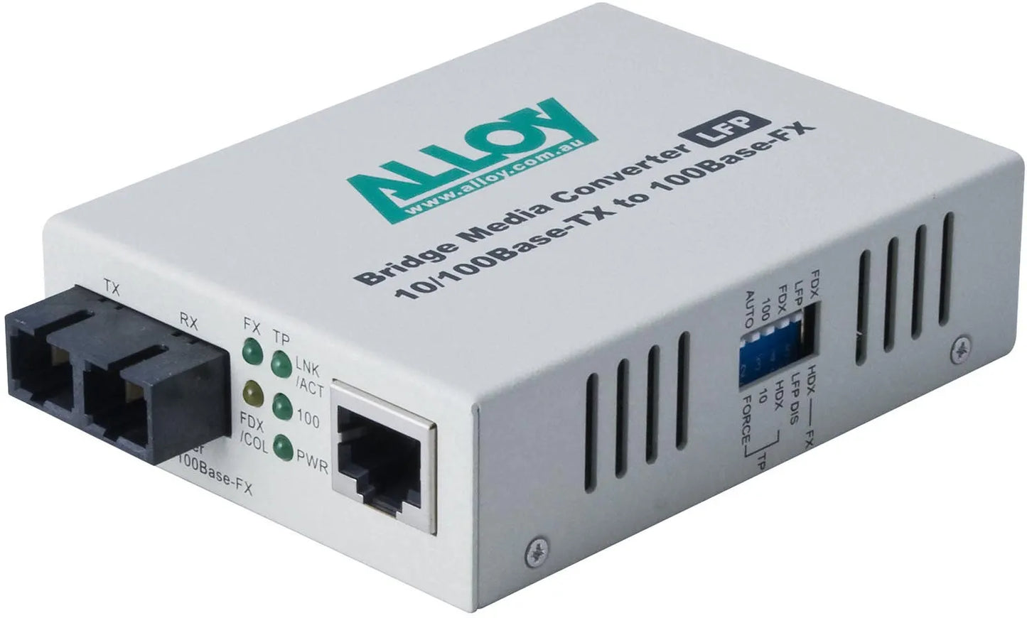 Alloy FCR200SC.40  10/100Base-TX to 100Base-FX Single Mode Fibre (SC) Converter with LFP via FEF...