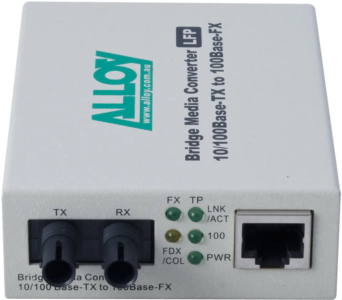 Alloy FCR200ST 10/100Base-TX to 100Base-FX Multimode Fibre (ST) Converter with LFP via FEF or FM.... - Image 2