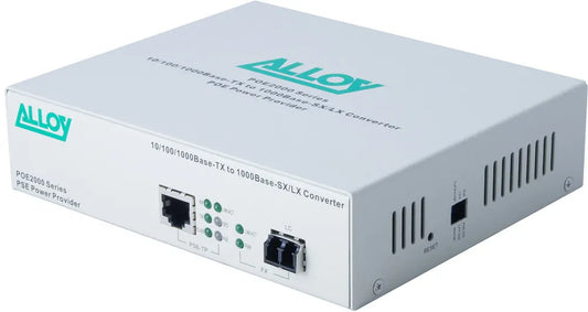 Alloy POE2000LC.10 10/100/1000Base-T PoE RJ-45 to 1000Base-LX SingleMode (LC). Wavelength: 1310nm...