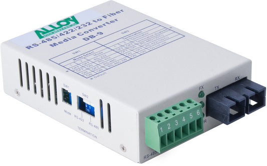 Alloy SCR460SC-2 RS-232/422/485 Serial Terminal to Multimode Fibre Converter. Max. range 2 Km - N...