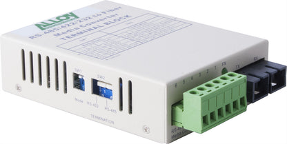 Alloy SCR460SC-4 RS-232/422/485 Serial Terminal to Single Mode Fibre Converter. Max. range 20Km...