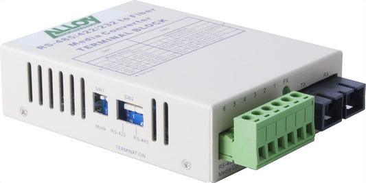 Alloy SCR460SC-4 RS-232/422/485 Serial Terminal to Single Mode Fibre Converter. Max. range 20Km...