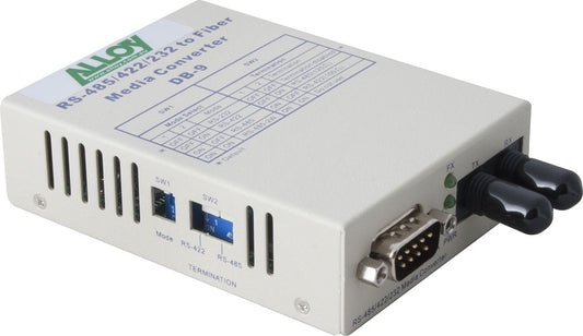 EOL Alloy SCR460ST-1  RS-232/422/485 Serial DB-9 to Multimode Fibre Converter. Max. range 2Km EOL...