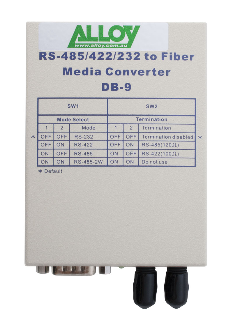 EOL Alloy SCR460ST-1  RS-232/422/485 Serial DB-9 to Multimode Fibre Converter. Max. range 2Km EOL... - Image 3