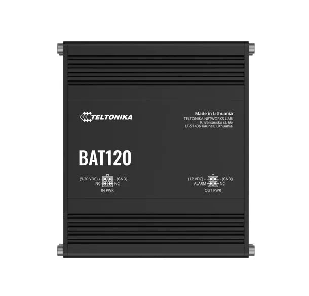 Teltonika Uninterruptable Power Supplies, Two 4-pin DC ports Power Supply, DIN rail and surface m...