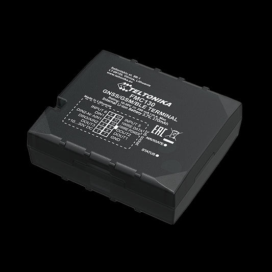 Teltonika Hard Wired Fleet Management System - High Gain GNSS and IoT/GSM Antennas, Internal Back...