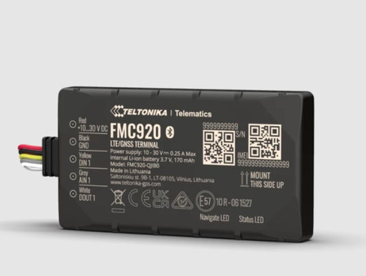 Teltonika Most Popular Compact 4G LTE Cat 1 Model for Basic Tracking - Reliable 4G (LTE Cat 1) co...