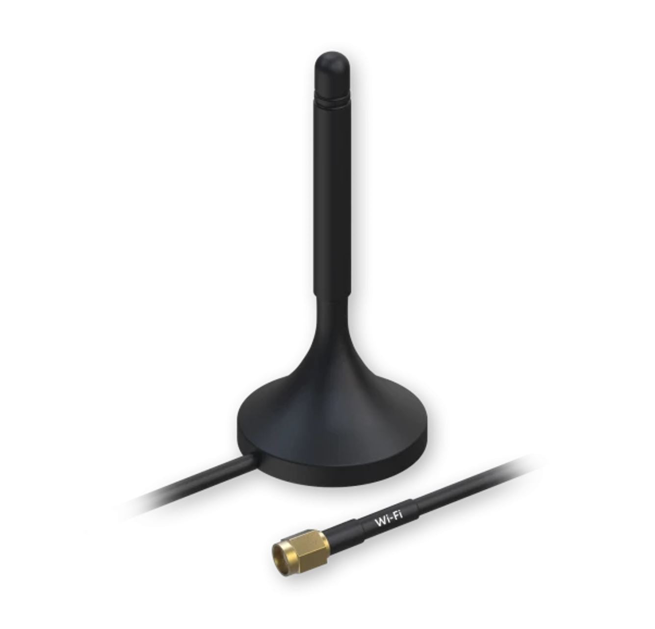 Teltonika WiFi Magnetic SMA Antenna - 2.4GHz 1.5m Cable Length - IoT / LTE