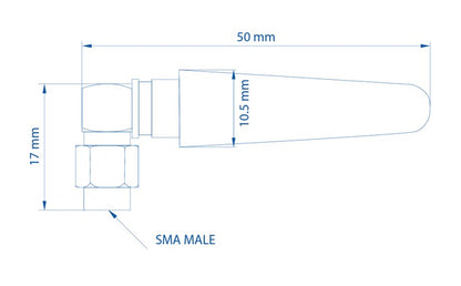 Teltonika Angled Compact Mobile Antenna - IoT / LTE - Image 2