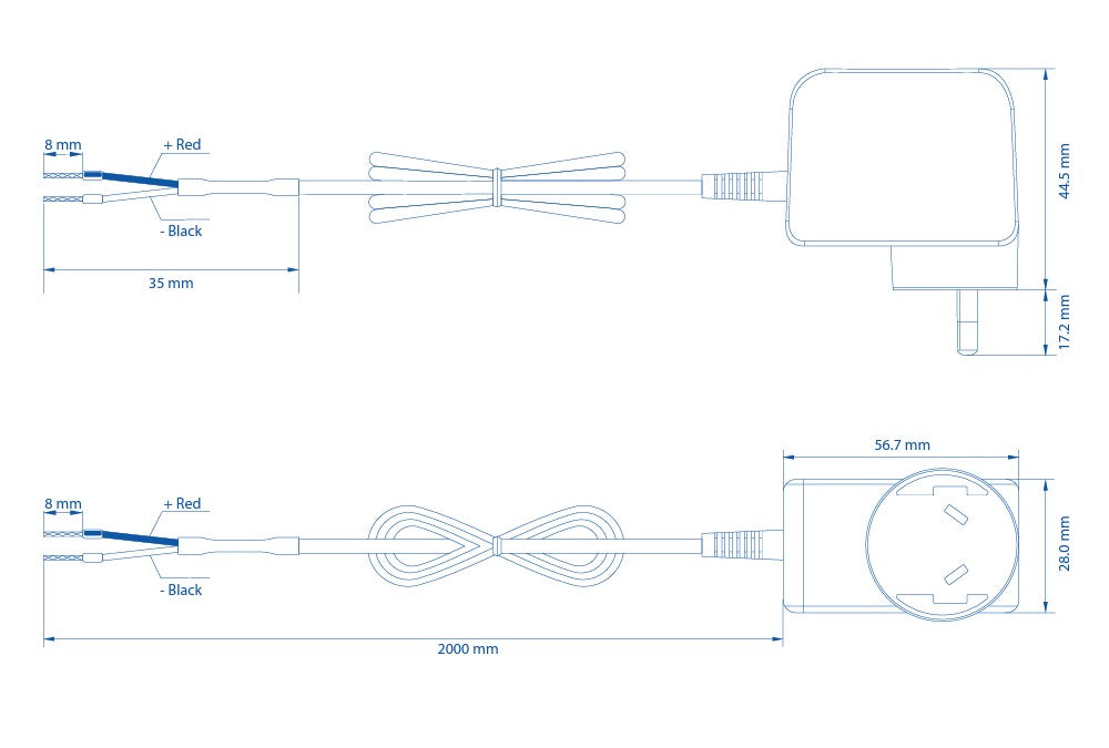 Teltonika 2 Pin AU Power Supply, 9W - For TRB245, TRB255, TSW010, TSW114, TSW210, TSW304 - IoT / LTE - Image 2