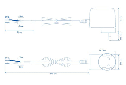 Teltonika 2 Pin AU Power Supply, 9W - For TRB245, TRB255, TSW010, TSW114, TSW210, TSW304 - IoT / LTE - Image 2