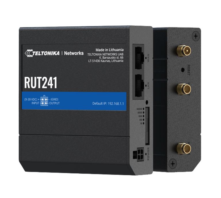 Teltonika RUT241 Industrial Cellular Router, Instant LTE Failover, Compact and Powerful Industria...