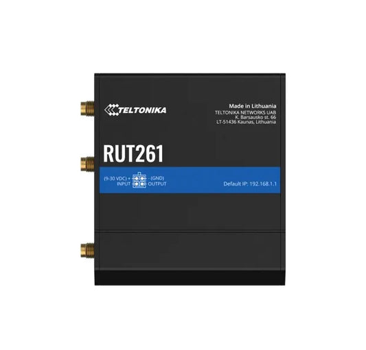Teltonika RUT261 Industrial Cellular Cat 6 Router, Instant LTE Failover, Compact and Powerful Ind...