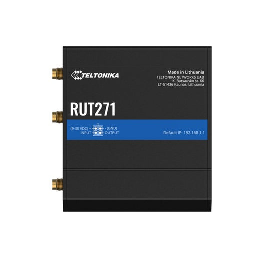 Teltonika RUT271 Redcap 5G Router, Instant LTE Failover, Backward Compatible with 4G LTE Cat 4, L...