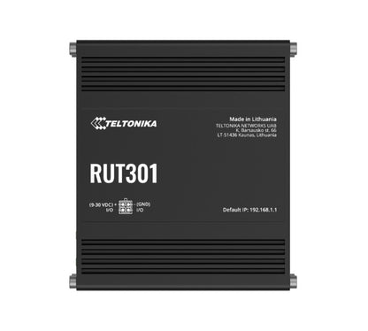 Teltonika RUT301 Industrial Ethernet Router, Rugged Industrial Ethernet Router, 5 Ethernet Ports,...