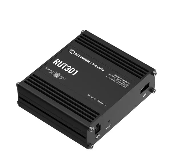 Teltonika RUT301 Industrial Ethernet Router, Rugged Industrial Ethernet Router, 5 Ethernet Ports,... - Image 2
