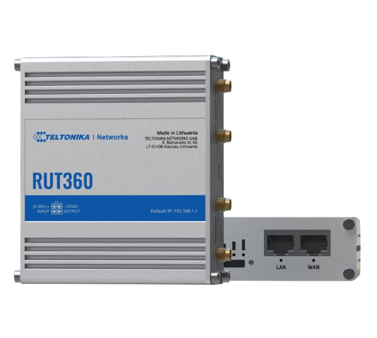 Teltonika RUT360-LTE CAT6 Industrial Cellular Router, 4G, WAN Failover, Remote Management, Access...