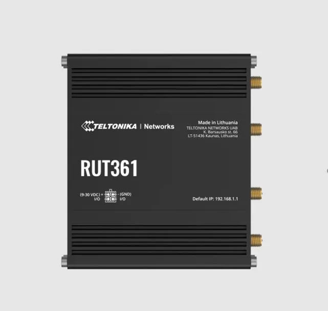 Teltonika RUT361 Industrial Cellular Router, Compact and Powerful Industrial 4G LTE Cat 6 Router/...