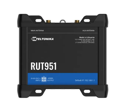 Teltonika RUT951 Industrial Cellular Router, 4G LTE (Cat 4), Dual SIM,WI-FI, Automatic WAN Failov...