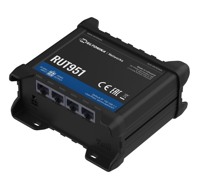 Teltonika RUT951 Industrial Cellular Router, 4G LTE (Cat 4), Dual SIM,WI-FI, Automatic WAN Failov... - Image 2