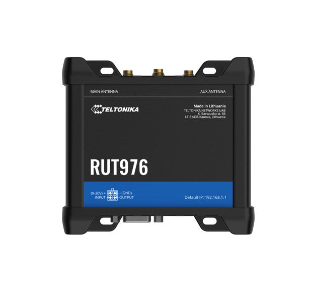 Teltonika RUT976 Redcap 5G Router, Dual-SIM, WAN Failover with 4x Ethernet Ports, Backward Compat...