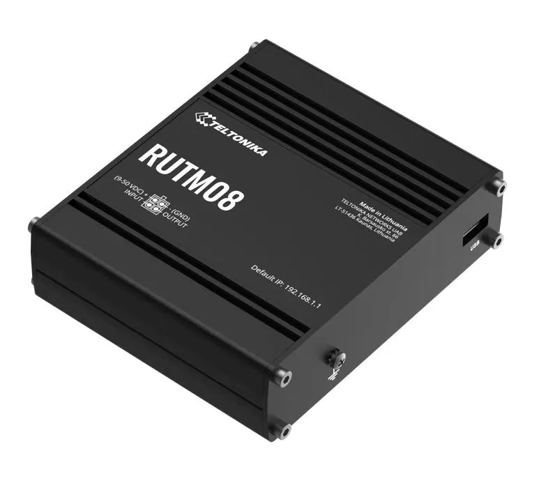 Teltonika RUTM08 Industrial Wired Router, 4 Gigabit RJ45 Ports,128 tag/port-based VLANs, PSU incl... - Image 2