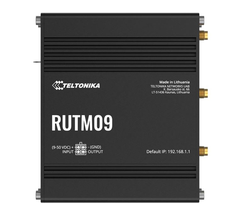 Teltonika RUTM09 wireless 4G LTE, 2 SIM cards, 4 x RJ45 ports, 10/100/1000 Mbps, PSU included - I...