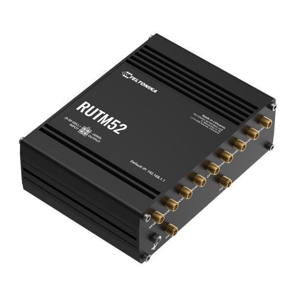 Teltonika RUTM52 Dual 5G Router, 5G dual SIM/ESIM cellular, 5 Gigabit Ethernet ports, Backward co... - Image 2