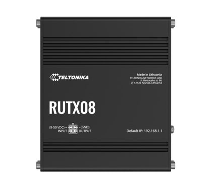 Teltonika RUTX08 Industrial Ethernet Router, Next Gen VPN Router for Professional Applications, Q...