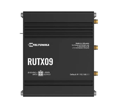 Teltonika RUTX09 Industrial Cellular Router, 4G LTE CAT 6, Dual SIM, Instant LTE Failover, Gigabi...