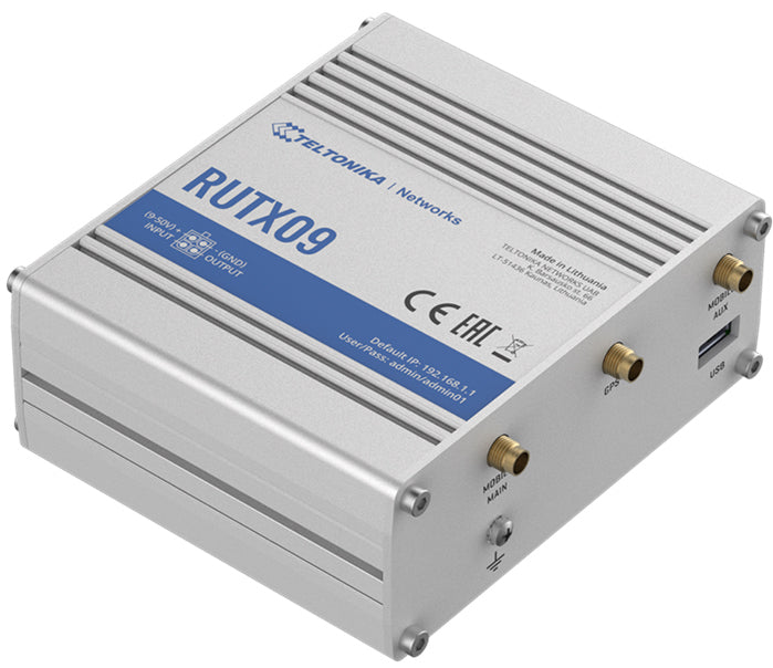 Teltonika RUTX09 Industrial Cellular Router, 4G LTE CAT 6, Dual SIM, Instant LTE Failover, Gigabi... - Image 2