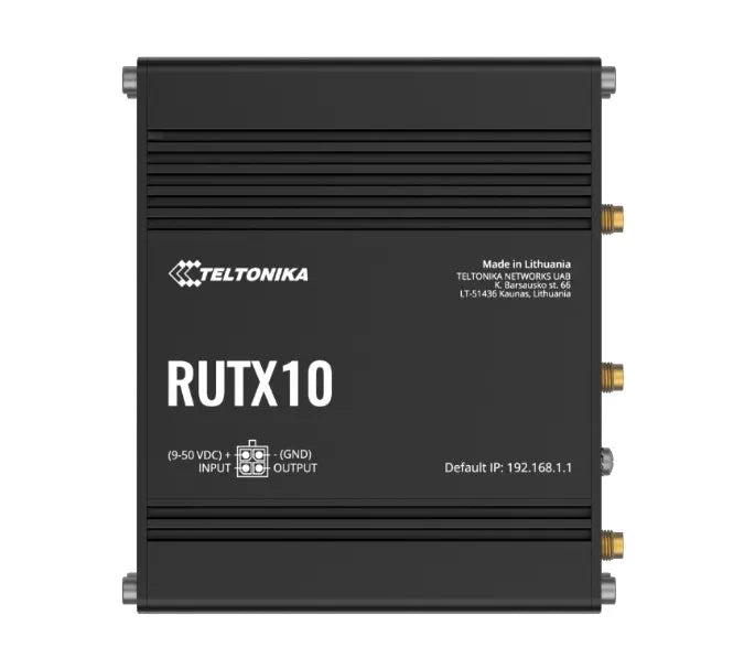 Teltonika RUTX10 Professional Ethernet Router, Industrial Ethernet Router/VPN/Firewall (NO-LTE) w...