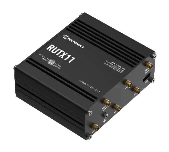 Teltonika RUTX11 Industrial Cellular Router, 4G LTE CAT 6, Dual SIM with auto failover, Backup WA... - Image 2