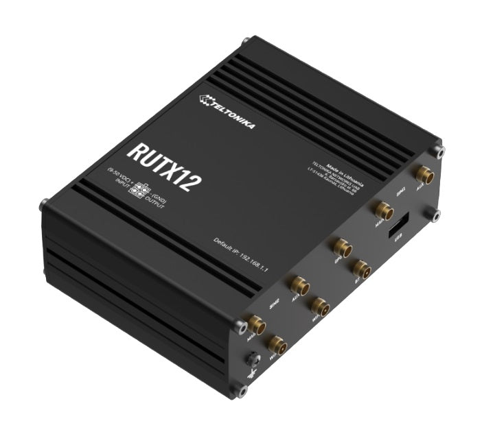 Teltonika RUTX12 Dual LTE CAT 6 Industrial Cellular Router, Dual SIM CAT6 4G LTE Router/Firewall... - Image 2