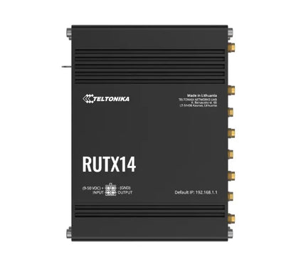 Teltonika RUTX14 4G LTE CAT12 Industrial Cellular Router, Instant LTE Failover, Dual Band WiFi 80...