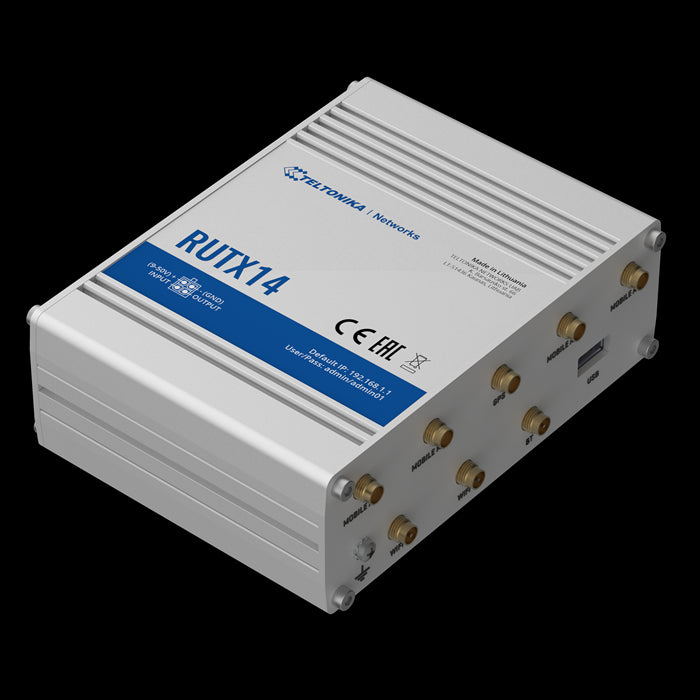Teltonika RUTX14 4G LTE CAT12 Industrial Cellular Router, Instant LTE Failover, Dual Band WiFi 80... - Image 2