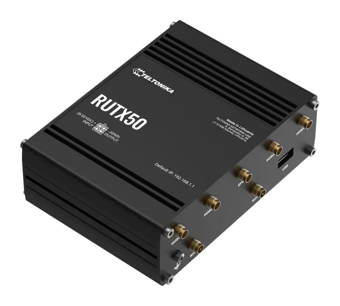 Teltonika RUTX50 Industrial 5G Router, 5G dual SIM cellular, 5x Gigabit Ethernet ports, dual-band... - Image 2